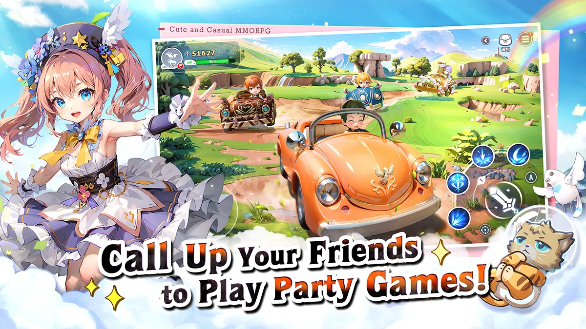 FLUFFY PLANET SAGA │ Call up your friends to play party games!