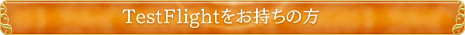 TestFlightをお持ちの方